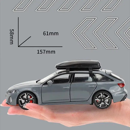 Audi RS6 1:32 – Metalowy Model Samochodu z Otwieranymi Drzwiami i Efektami Dźwiękowymi Idealny Prezent dla Chłopców