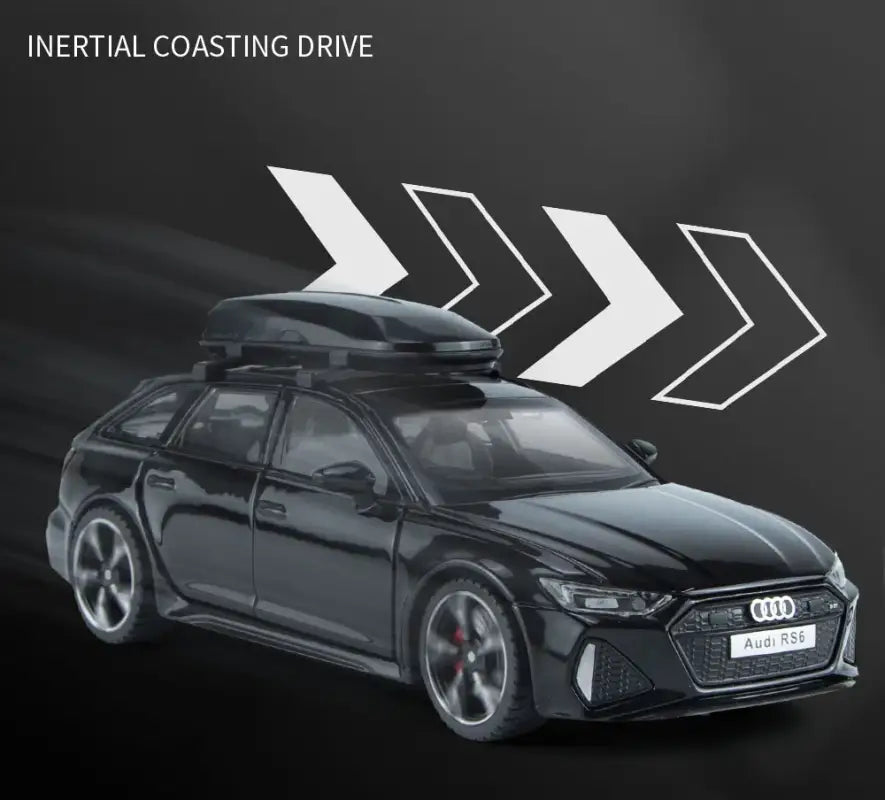 Audi RS6 1/32 – Metalowy Model Samochodu z Otwieranymi Drzwiami Efektami Dźwiękowymi i Świetlnymi Zabawka