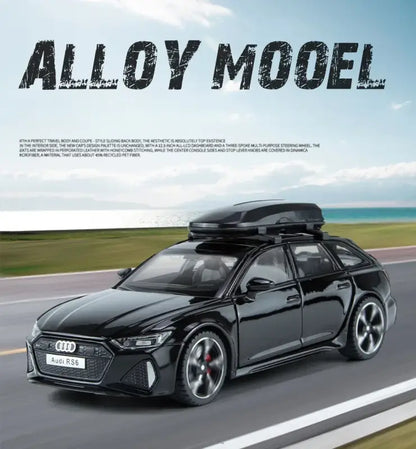 Audi RS6 1/32 – Metalowy Model Samochodu z Otwieranymi Drzwiami Efektami Dźwiękowymi i Świetlnymi Zabawka