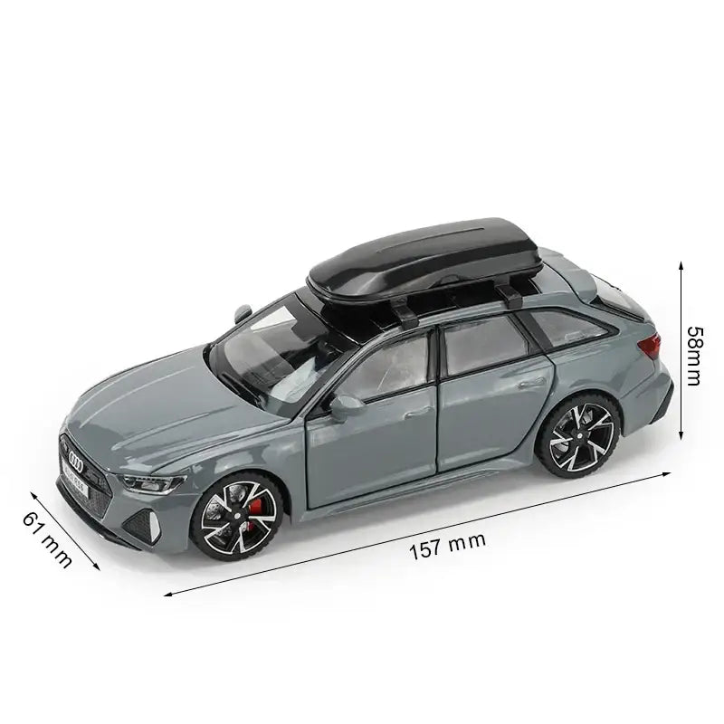 Audi RS6 1/32 – Metalowy Model Samochodu z Otwieranymi Drzwiami Efektami Dźwiękowymi i Świetlnymi Zabawka
