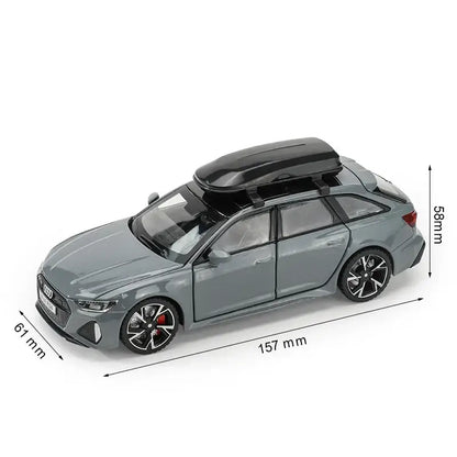 Audi RS6 1/32 – Metalowy Model Samochodu z Otwieranymi Drzwiami Efektami Dźwiękowymi i Świetlnymi Zabawka