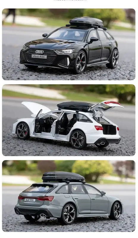 Audi RS6 1:32 – Metalowy Model Samochodu z Otwieranymi Drzwiami i Efektami Dźwiękowymi Idealny Prezent dla Chłopców