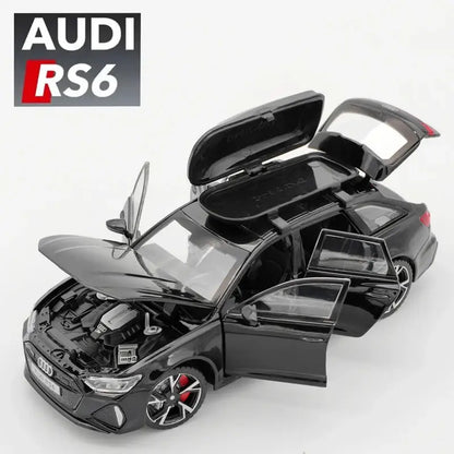 Audi RS6 1:32 – Metalowy Model Samochodu z Otwieranymi Drzwiami i Efektami Dźwiękowymi Idealny Prezent dla Chłopców