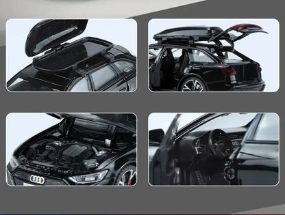 Audi RS6 1:32 – Metalowy Model Samochodu z Otwieranymi Drzwiami i Efektami Dźwiękowymi Idealny Prezent dla Chłopców