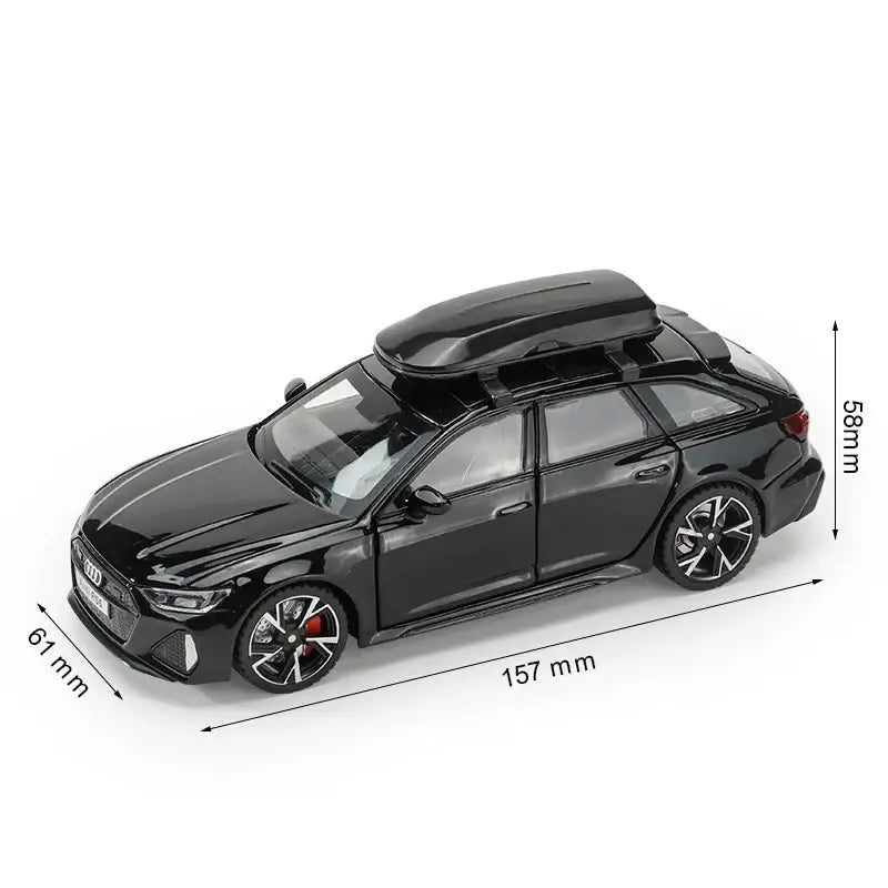 Audi RS6 1:32 – Metalowy Model Samochodu z Otwieranymi Drzwiami i Efektami Dźwiękowymi Idealny Prezent dla Chłopców