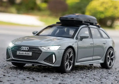 Audi RS6 1:32 – Metalowy Model Samochodu z Otwieranymi Drzwiami i Efektami Dźwiękowymi Idealny Prezent dla Chłopców