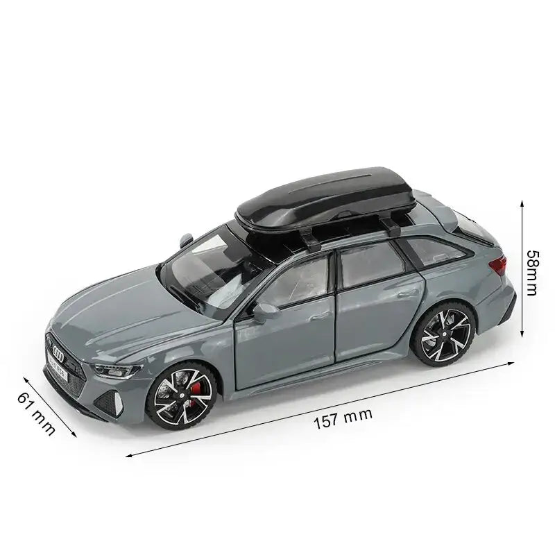 Audi RS6 1:32 – Metalowy Model Samochodu z Otwieranymi Drzwiami i Efektami Dźwiękowymi Idealny Prezent dla Chłopców