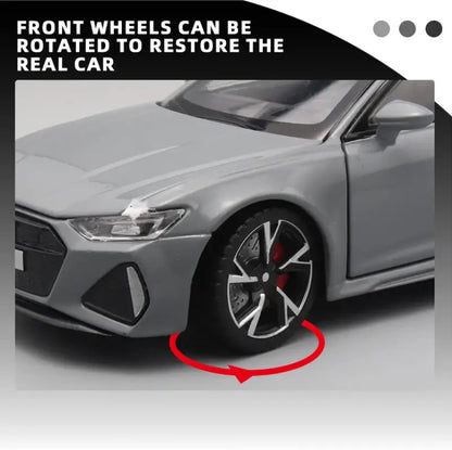 Audi RS6 1:32 – Metalowy Model Samochodu Black Edition Realistyczna Zabawka Kolekcjonerska
