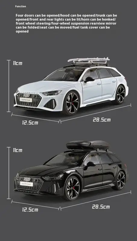Audi RS6 Avant 1:18 – Metalowy Model Samochodu i Dekoracja