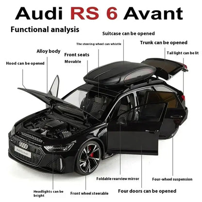 Audi RS6 Avant 1:18 – Metalowy Model Samochodu i Dekoracja