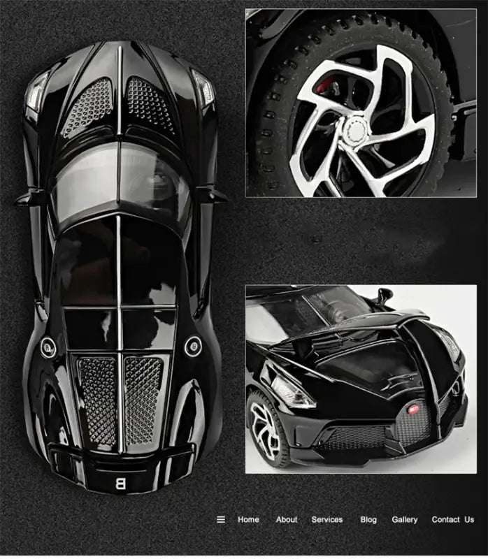 BGT La Voiture Noire 1:32 – Metalowy Model Samochodu Kolekcjonerska Replika Limitowana Edycja