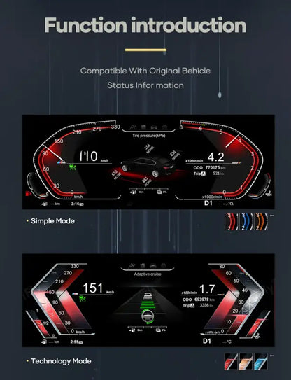 BMW 1 Series – Cyfrowa Deska Rozdzielcza LCD E81 E82 E87 E88 2006-2015 Panel Instrumentów