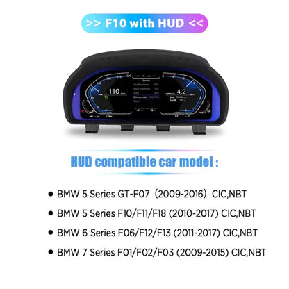 12,3-calowy Cyfrowy Klaster LCD do BMW F10 F11 F18 F06 F12 F13 F01 F02 F03 F25 F26 F15 F16