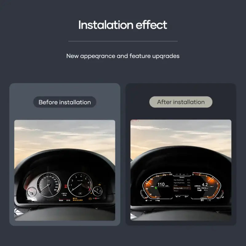 12,3-calowy Cyfrowy Klaster LCD do BMW F10 F11 F18 F06 F12 F13 F01 F02 F03 F25 F26 F15 F16