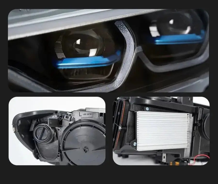 Lampy przednie LED do BMW F32 F36 F80 F33 Projekcja laserowa DRL dynamiczny sygnał świetlny - Multigenus