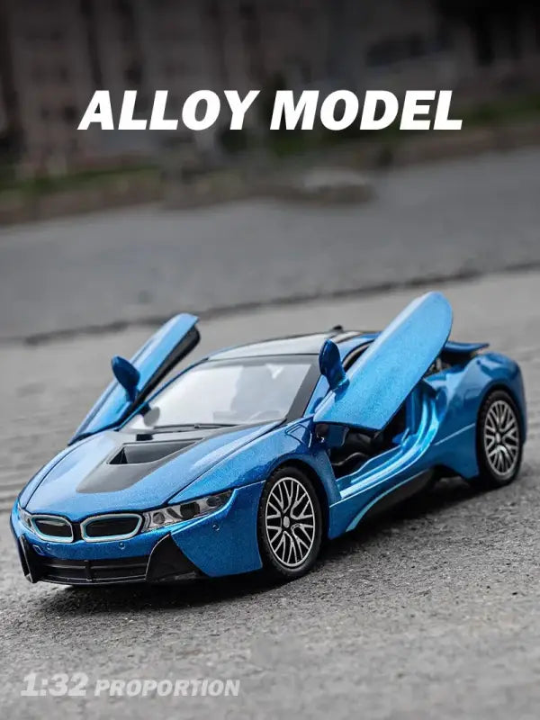 BMW i8 1:32 – Metalowy Model Samochodu z Dźwiękiem i Światłem