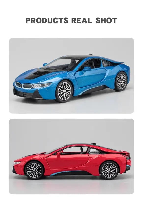 BMW i8 1:32 – Metalowy Model Samochodu z Dźwiękiem i Światłem
