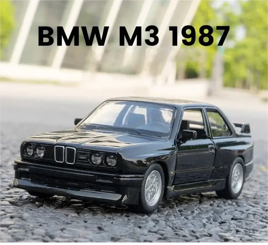 BMW M3 E30 1987 Porsche 911 Turbo Audi Quattro 1:36 Metalowy Model Samochodu Die-Cast dla Dzieci