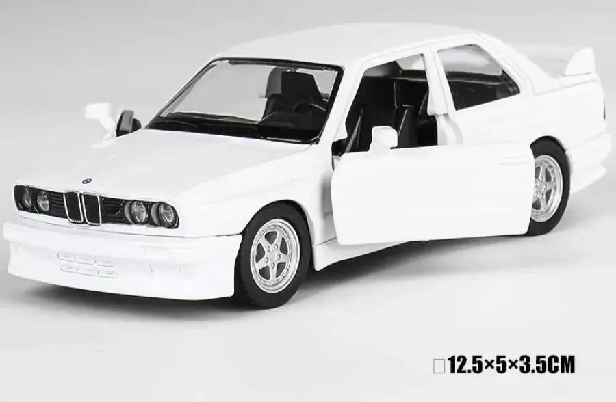 BMW M3 E30 1987 Porsche 911 Turbo Audi Quattro 1:36 Metalowy Model Samochodu Die-Cast dla Dzieci