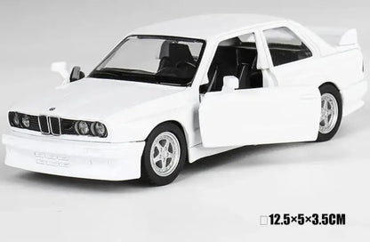 BMW M3 E30 1987 Porsche 911 Turbo Audi Quattro 1:36 Metalowy Model Samochodu Die-Cast dla Dzieci