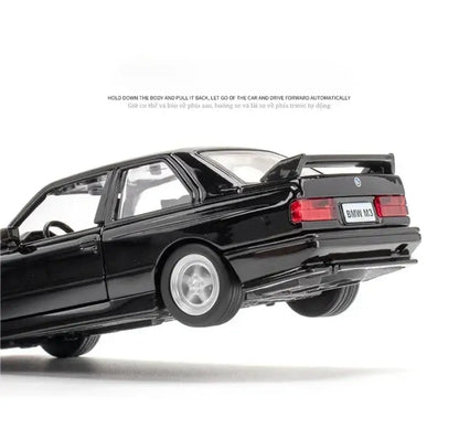 BMW M3 E30 1987 Porsche 911 Turbo Audi Quattro 1:36 Metalowy Model Samochodu Die-Cast dla Dzieci