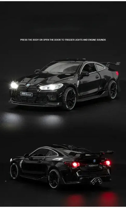 BMW M4 1:32 – Metalowy Model Sportowego Samochodu z Efektami Dźwiękowymi i Świetlnymi