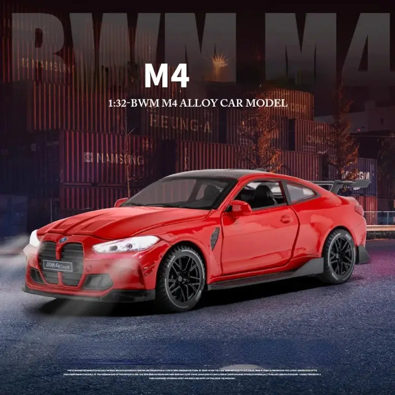 BMW M4 1:32 – Metalowy Model Sportowego Samochodu z Efektami Dźwiękowymi i Świetlnymi