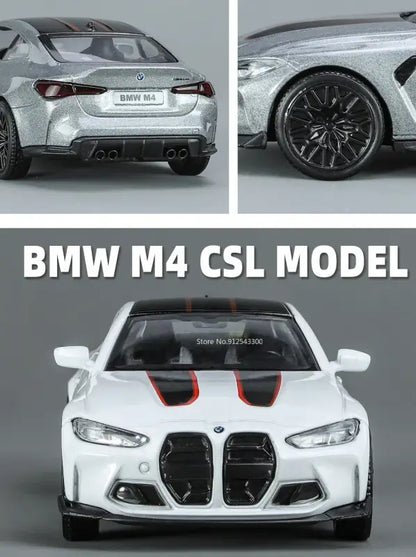 BMW M4 CSL 1/36 – Metalowy Model Z Otwieranymi Drzwiami