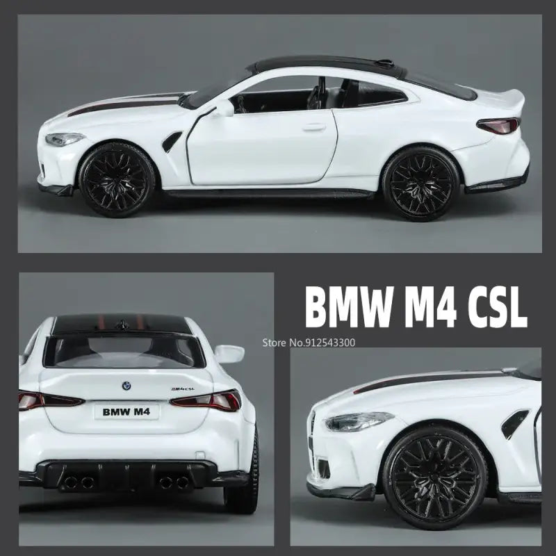 BMW M4 CSL 1/36 – Metalowy Model Z Otwieranymi Drzwiami