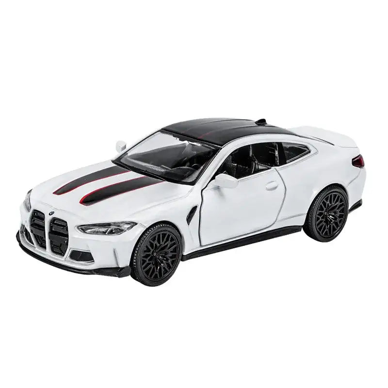 BMW M4 CSL 1/36 – Metalowy Model Z Otwieranymi Drzwiami - Biały