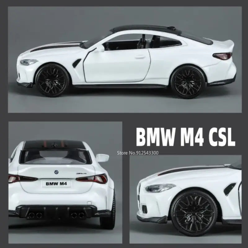 BMW M4 CSL 1/36 – Metalowy Model Z Otwieranymi Drzwiami