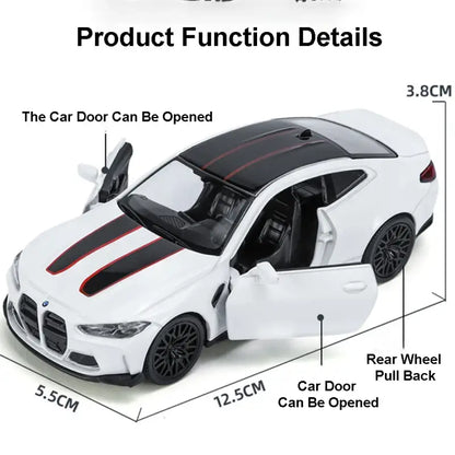 BMW M4 CSL 1/36 – Metalowy Model Z Otwieranymi Drzwiami