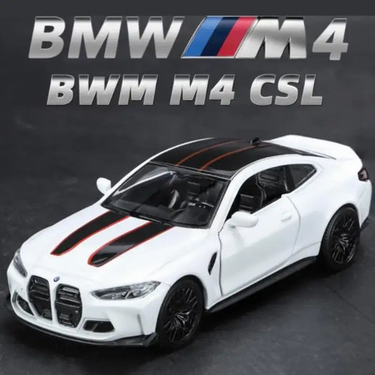 BMW M4 CSL 1/36 – Metalowy Model Z Otwieranymi Drzwiami
