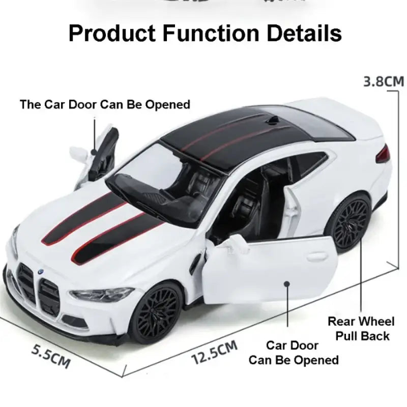 BMW M4 CSL 1/36 – Metalowy Model Z Otwieranymi Drzwiami