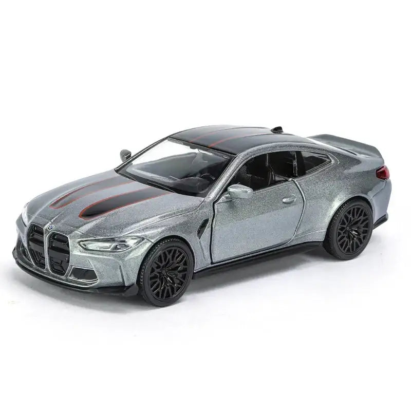BMW M4 CSL 1/36 – Metalowy Model Z Otwieranymi Drzwiami - Szary