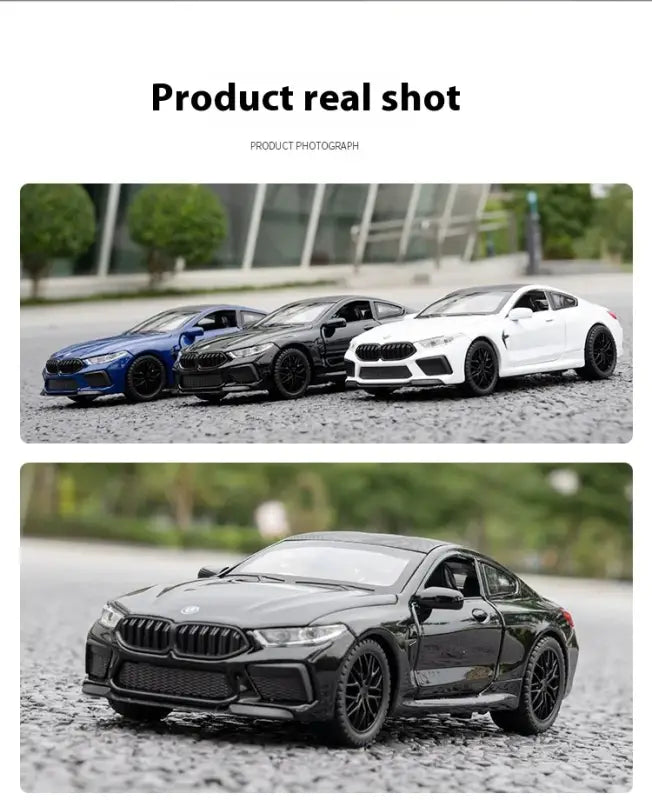 BMW M8 1:32 – Metalowy Model Samochodu z Dźwiękiem i Światłem