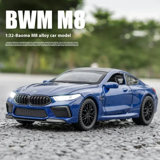 BMW M8 1:32 – Metalowy Model Samochodu z Dźwiękiem i Światłem