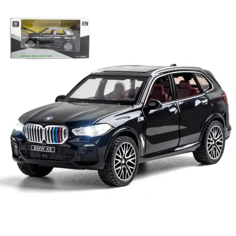 BMW X5 1:32 – Metalowy Model SUV z Efektami Dźwiękowymi i Świetlnymi - Czarny bez pudełka
