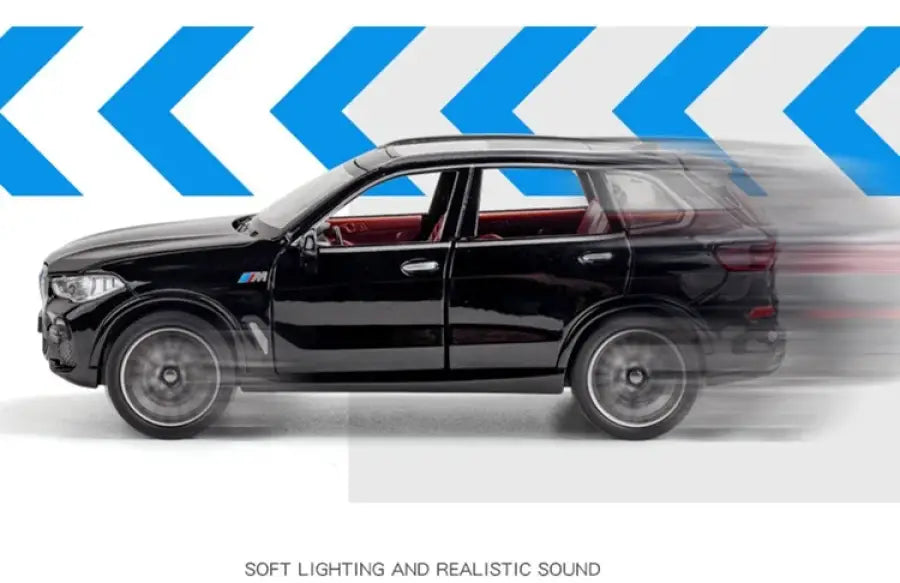 BMW X5 1:32 – Metalowy Model SUV z Efektami Dźwiękowymi i Świetlnymi - Czarny bez pudełka