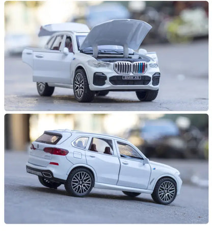 BMW X5 1:32 – Metalowy Model SUV z Efektami Dźwiękowymi i Świetlnymi - Czarny bez pudełka