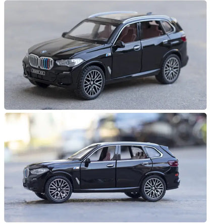 BMW X5 1:32 – Metalowy Model SUV z Efektami Dźwiękowymi i Świetlnymi - Czarny bez pudełka