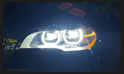 Lampy Przednie do BMW X5 E70 LED w Stylu Laserowym z DRL, Sygnałem i Lampą HID (2007-2013) - Multigenus