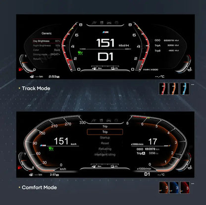 12,3-calowy LCD dla BMW X5 E70 E71 2006-2013 z Kokpitem