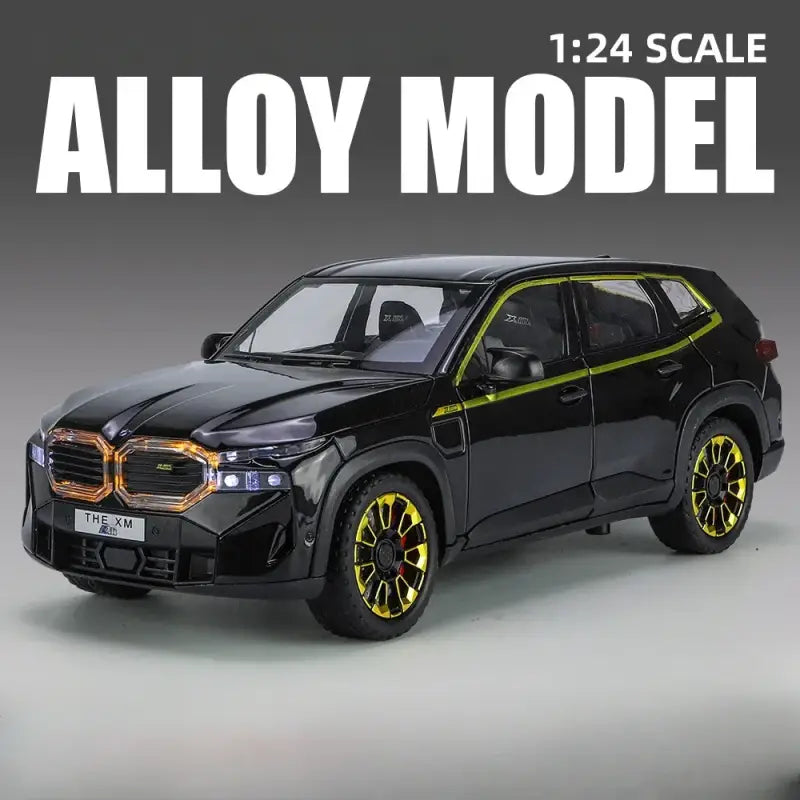 XM SUV 1:24 – Metalowy Model Terenowy z Dźwiękiem i Światłem - Czarny