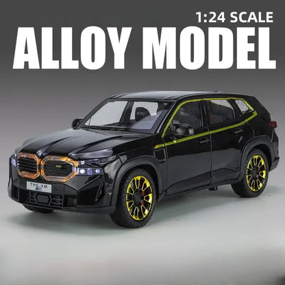 XM SUV 1:24 – Metalowy Model Terenowy z Dźwiękiem i Światłem - Czarny