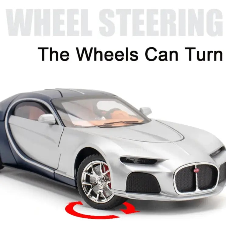 Bugatti Atlantic 1:24 – Metalowy Model Zabawki z Dźwiękiem i Światłem