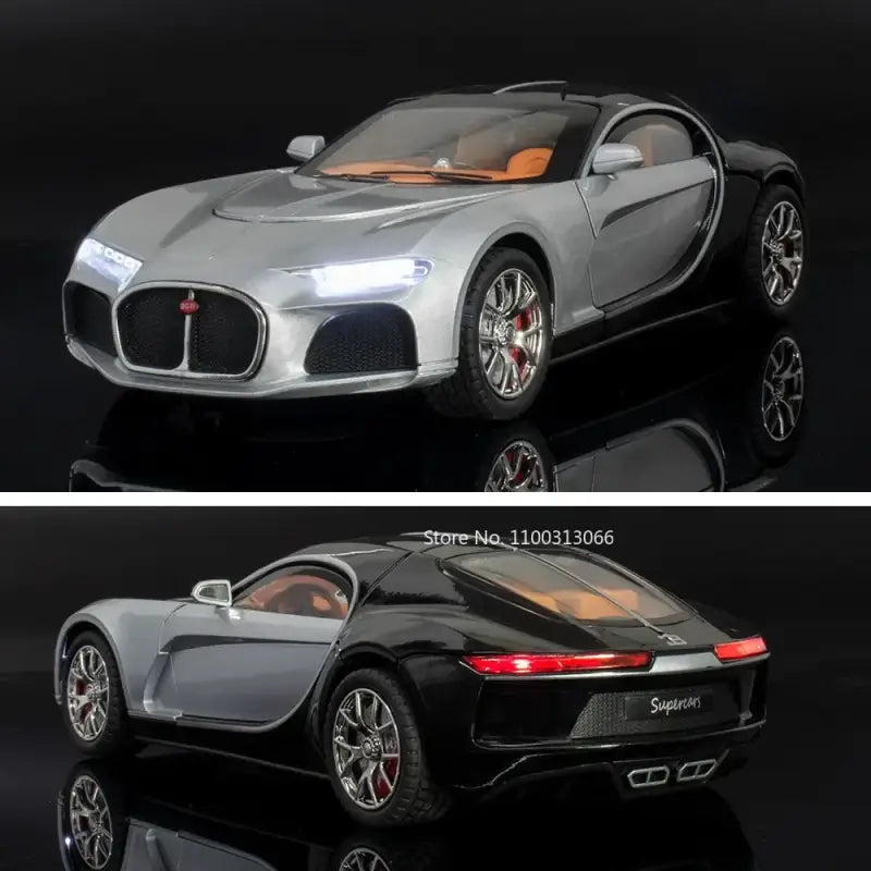 Bugatti Atlantic 1:24 – Metalowy Model Zabawki z Dźwiękiem i Światłem