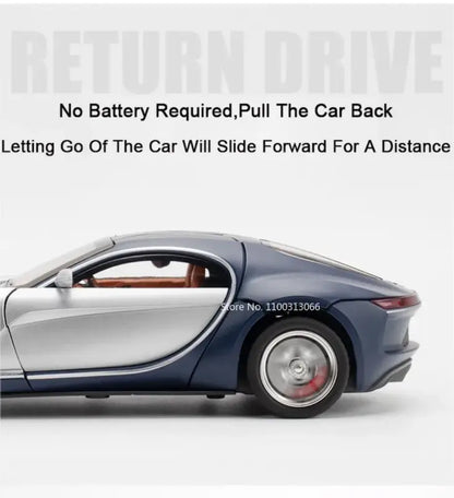 Bugatti Atlantic 1:24 – Metalowy Model Zabawki z Dźwiękiem i Światłem