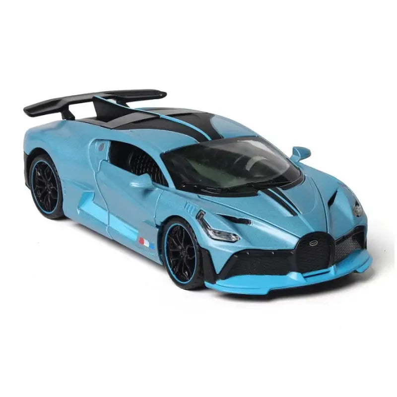 Bugatti Divo 1/32 Metalowy Model z Efektami Świetlnymi - Niebieski