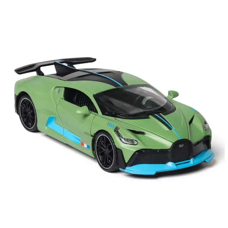 Bugatti Divo 1/32 Metalowy Model z Efektami Świetlnymi - Zielony